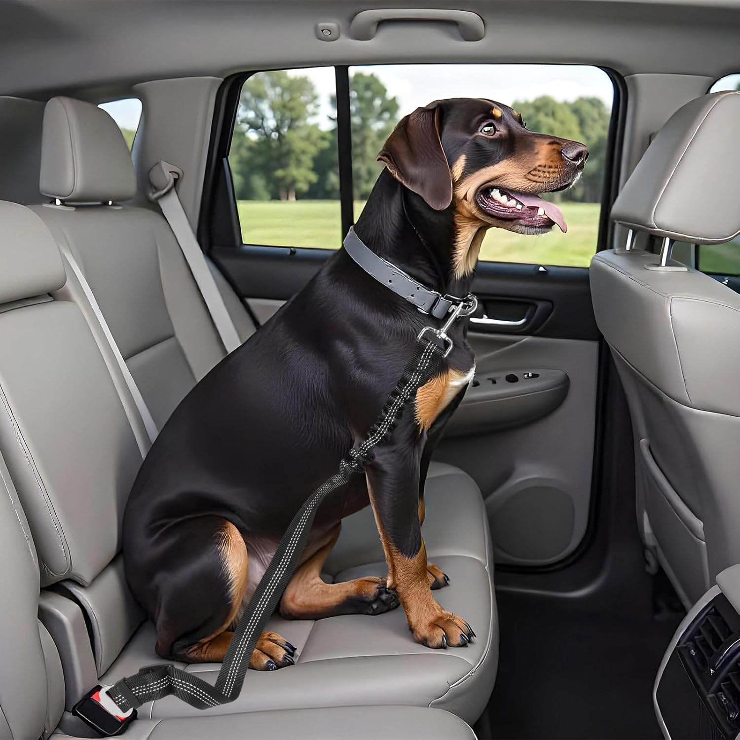 Dog Car Seat Belt Safety Leash For All Breeds & Vehicles