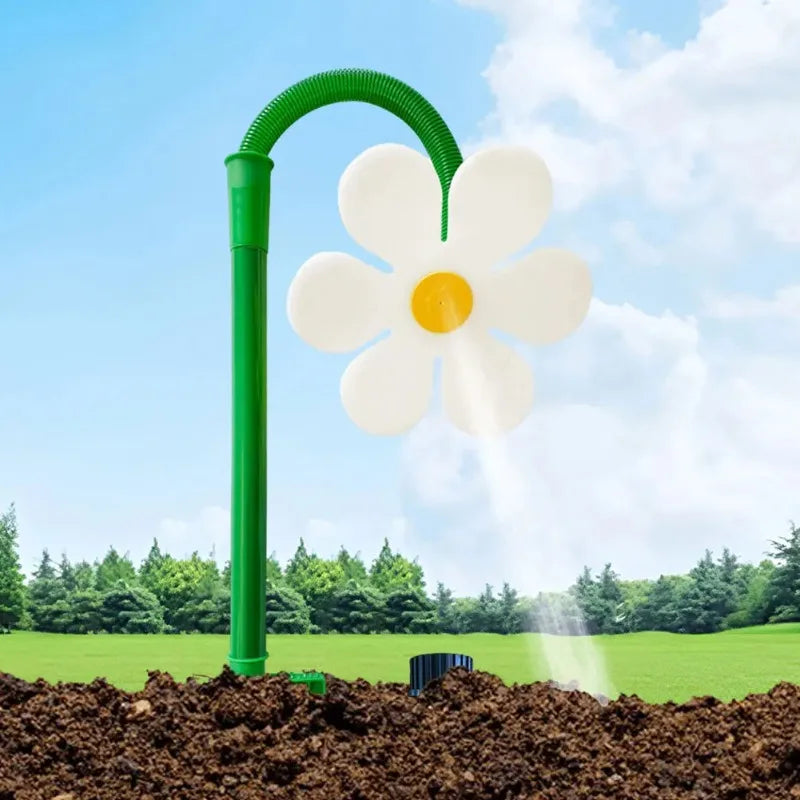 1/2PC Dancing Flower Water With Sprinkler 360 Rotating Sunflower Irrigation Tool