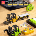 1/64 2.4G RC Mini Alloy Forklift With Trailer DIY Stickers