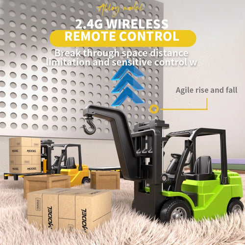 1/64 2.4G RC Mini Alloy Forklift With Trailer DIY Stickers