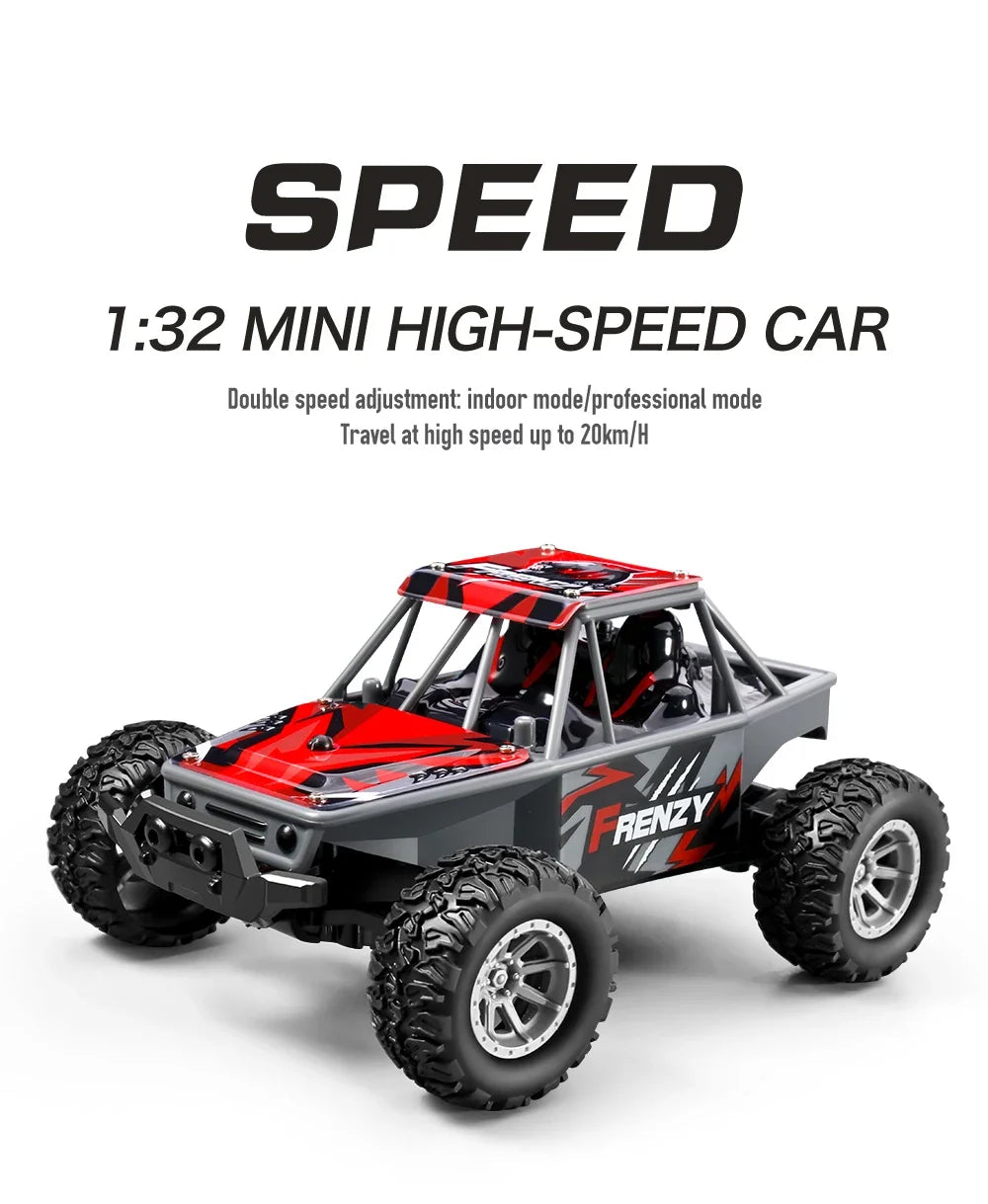 1:32 Mini RC Car With LED Light 4CH High Speed Rechargeable
