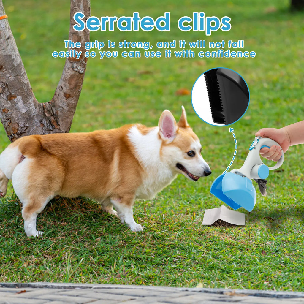 Portable Dog Pooper Scooper Pet Poop Scoop Clamp Pick Up