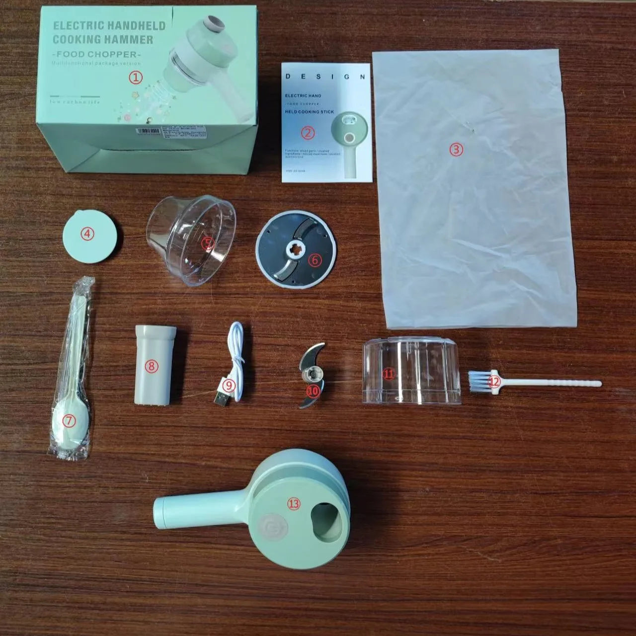 Electric Vegetable Cutter Set Handheld
