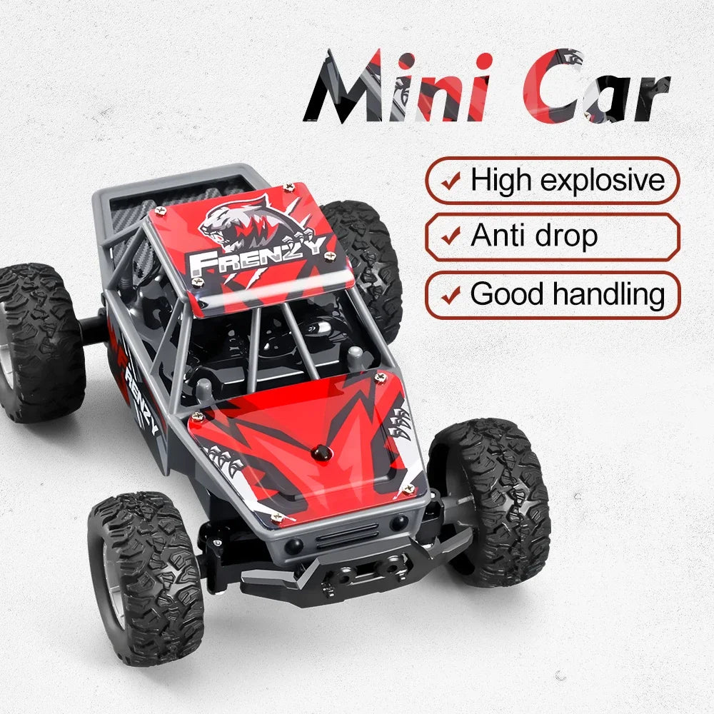 1:32 Mini RC Car With LED Light 4CH High Speed Rechargeable
