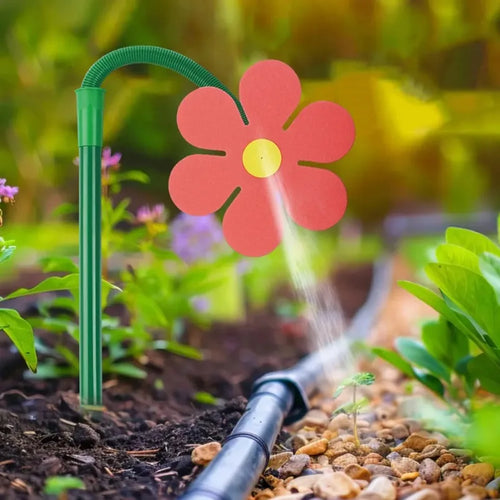1/2PC Dancing Flower Water With Sprinkler 360 Rotating Sunflower Irrigation Tool