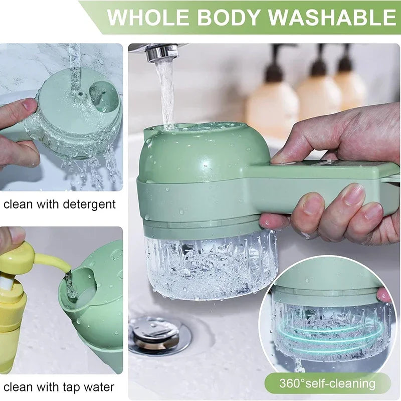 Electric Vegetable Cutter Set Handheld