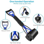 Dog Pooper Scooper Pet Long Handle Jaw Poop Scoop Picker