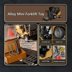 1/64 2.4G RC Trucks Mini Alloy Forklift Light