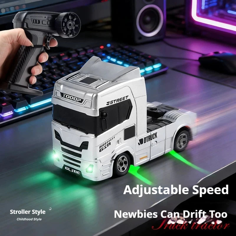 Mini 1/64 RC Drift Truck 2.4G 4WD High-Speed 15KM/H Racing Car