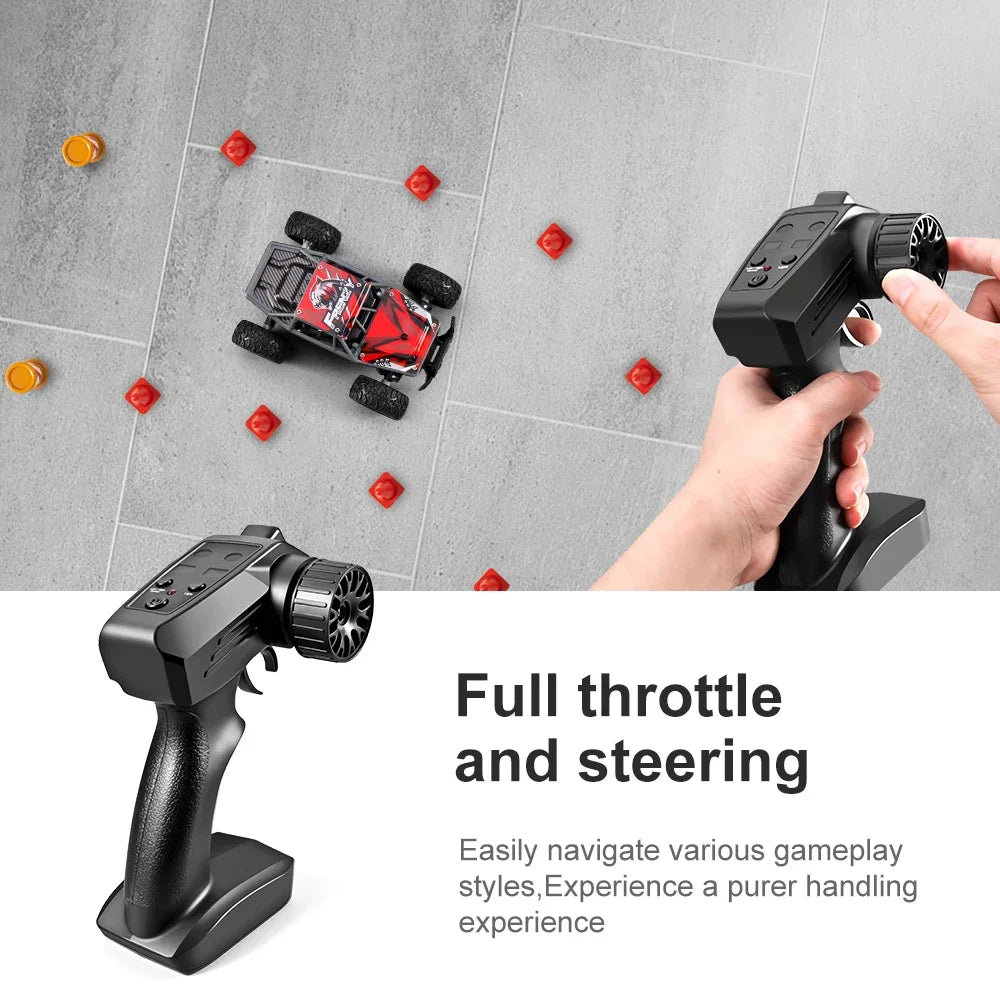 1:32 Mini RC Car With LED Light 4CH High Speed Rechargeable