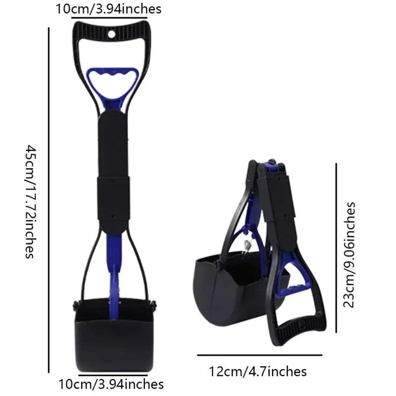 Dog Pooper Scooper Pet Long Handle Jaw Poop Scoop Picker