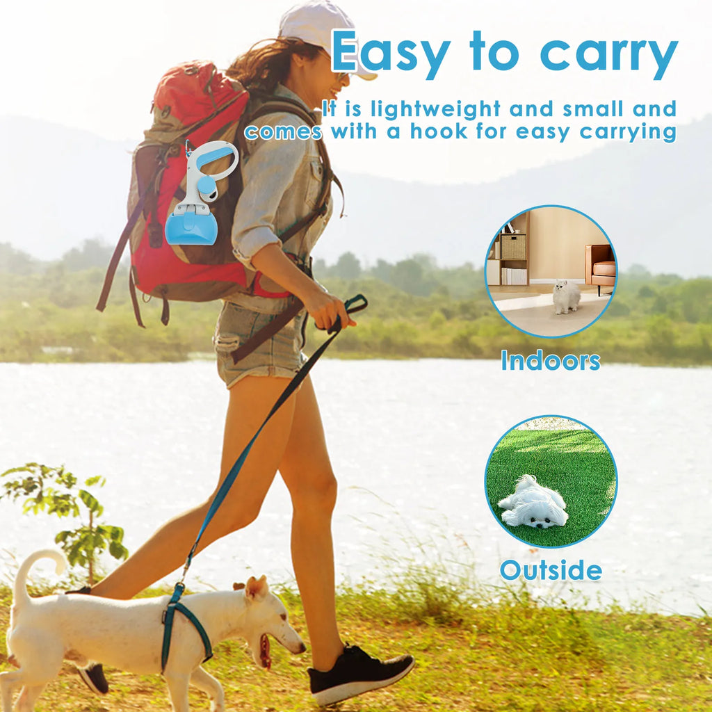 Portable Dog Pooper Scooper Pet Poop Scoop Clamp Pick Up