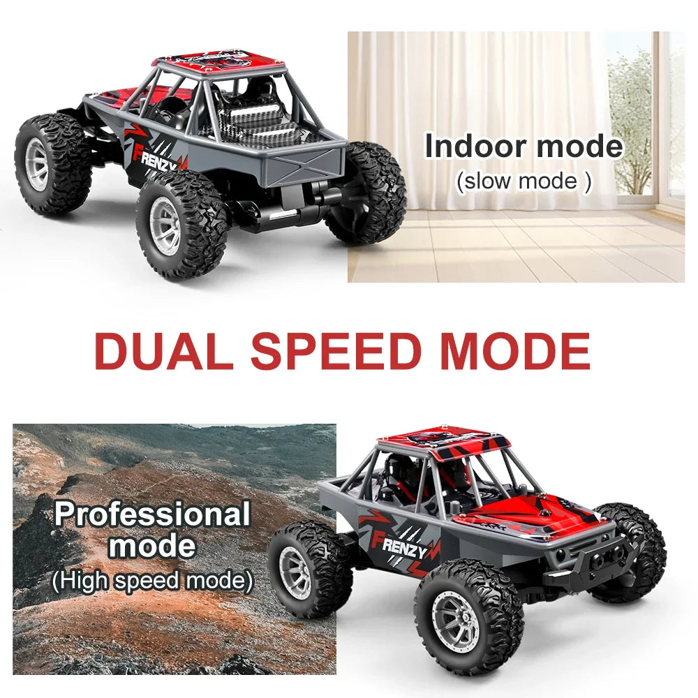 1:32 Mini RC Car With LED Light 4CH High Speed Rechargeable