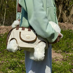 Dog backpack dual-shoulder handheld
