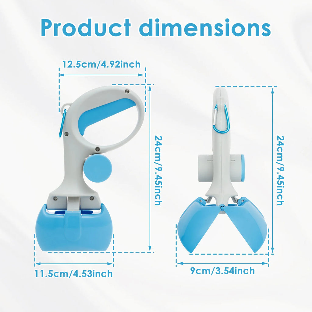 Portable Dog Pooper Scooper Pet Poop Scoop Clamp Pick Up