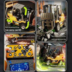 1/64 2.4G RC Trucks Mini Alloy Forklift Light