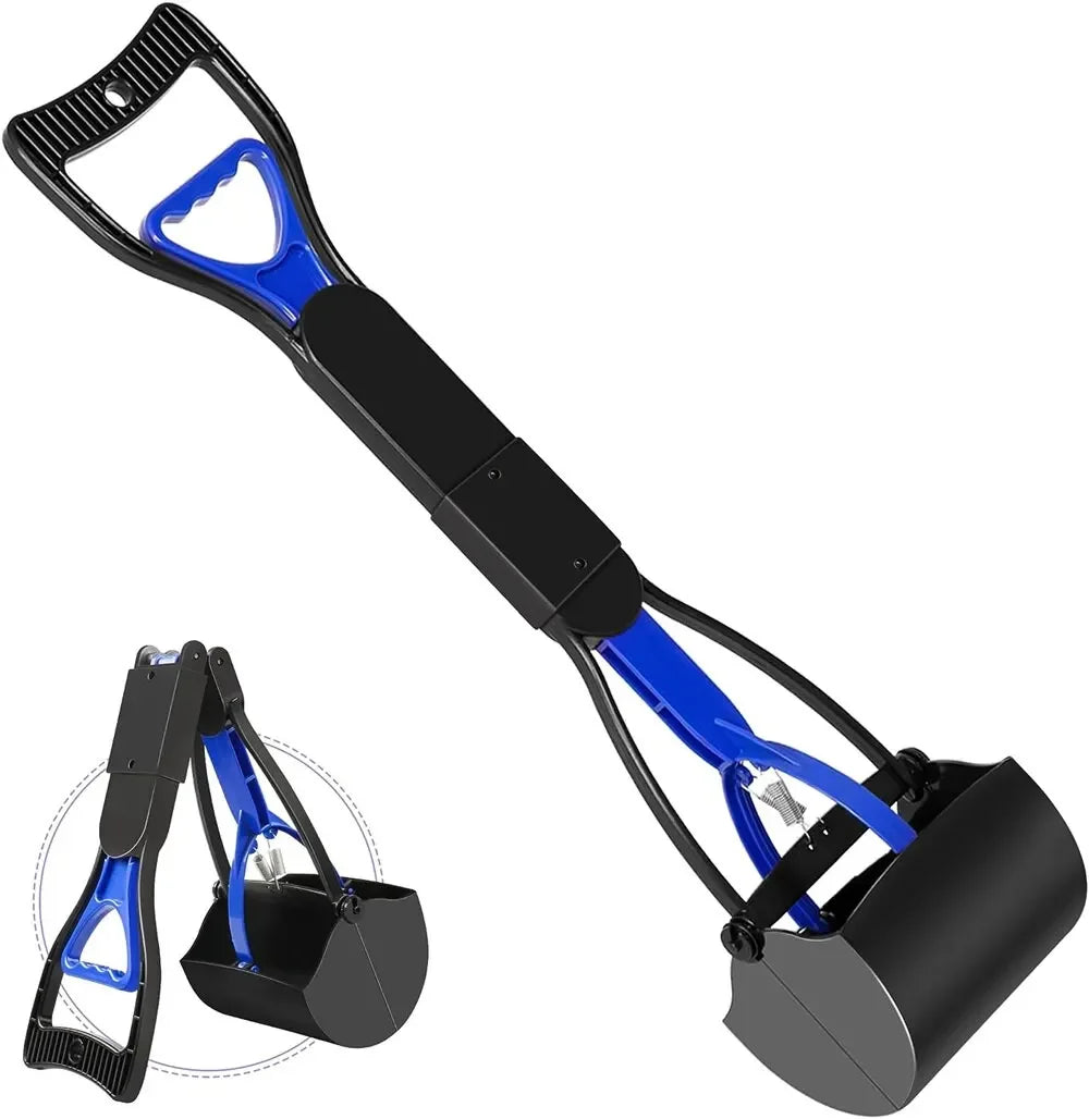 Dog Pooper Scooper Pet Long Handle Jaw Poop Scoop Picker