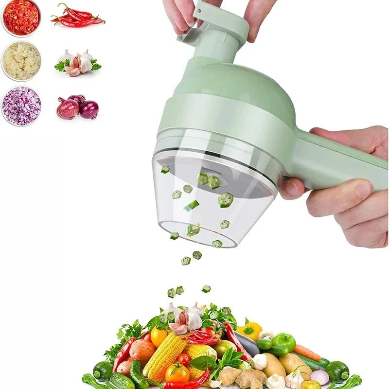Electric Vegetable Cutter Set Handheld