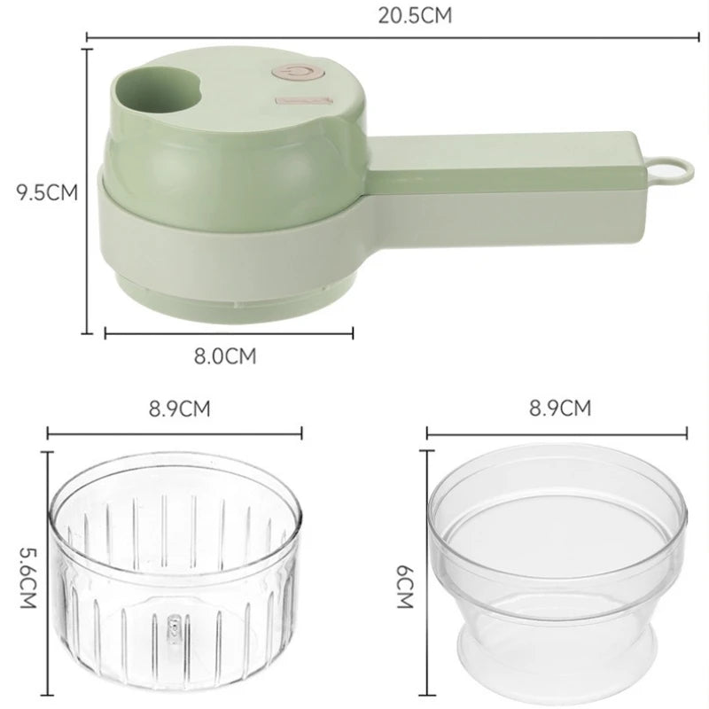 Electric Vegetable Cutter Set Handheld