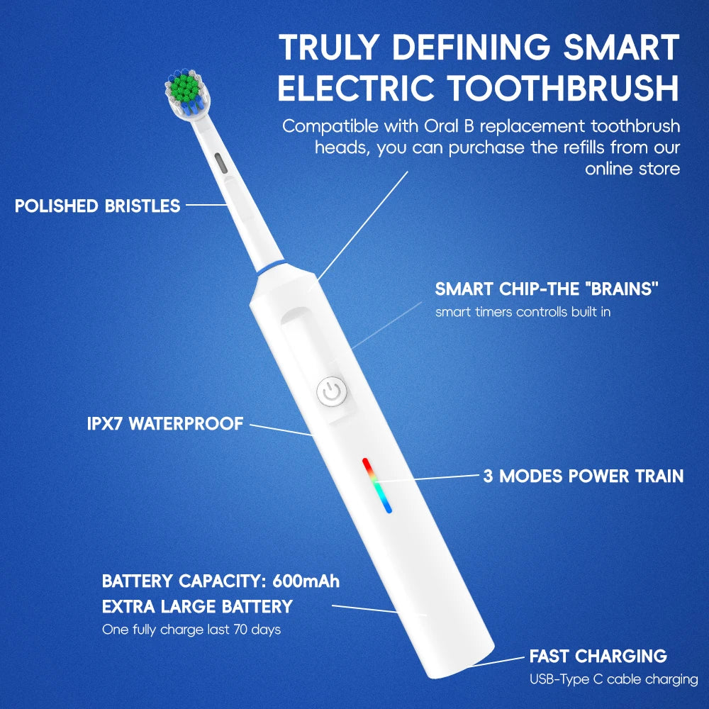 Smart Rotary Electric Toothbrush