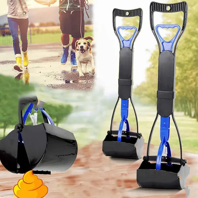 Dog Pooper Scooper Pet Long Handle Jaw Poop Scoop Picker