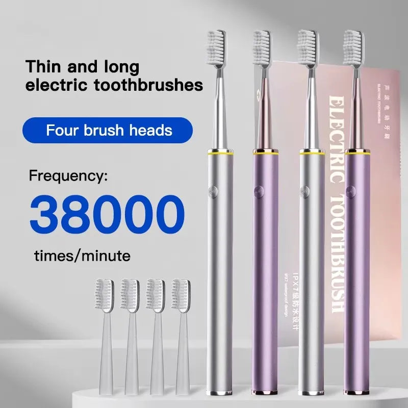 Electric Toothbrush Mental Thin Brush Body Specially for Wome