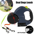 Dual Retractable Dog Leash for 2 Dogs | 2026 Enhanced Edition