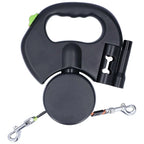 Dual Retractable Dog Leash for 2 Dogs | 2026 Enhanced Edition